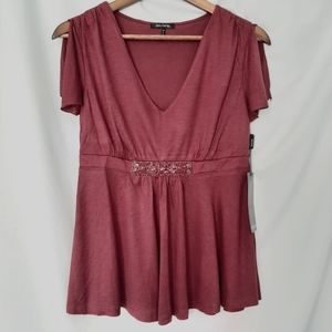 Daisy Fuentes Empire Waist Top